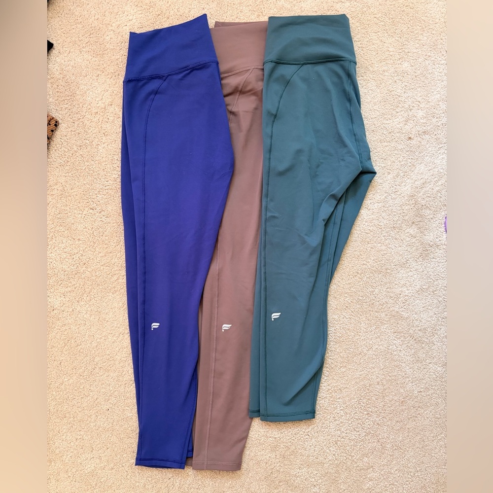 FABLETICS powerhold bundle of 3 leggings ! Like new